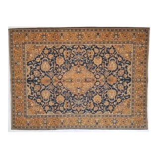 1950s Vintage Persian Tabriz Rug , 9'7" X 12'3" For Sale