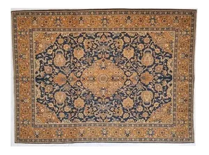 1950s Vintage Persian Tabriz Rug , 9'7" X 12'3"