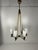 Glass and Brass Chandelier, 1950s For Sale - Image 11 of 11