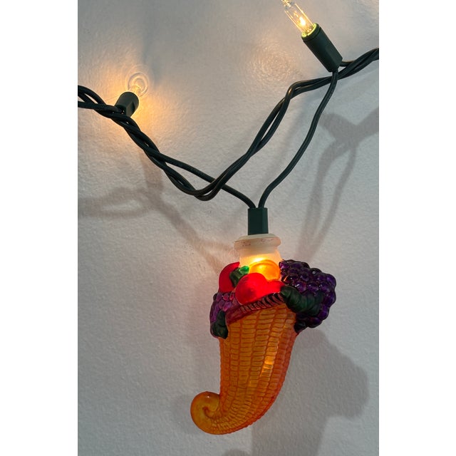 All 4, 1-Price- Vintage Glass Christmas Light Covers- Teddy, Nutcracker, Stocking & Horn 'O Plenty For Sale - Image 4 of 9
