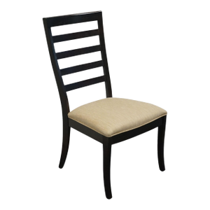 Stanley Furniture Contemporary Modern Minimalist Dark Brown Ladderback Dining Arm Chair 974-11-60