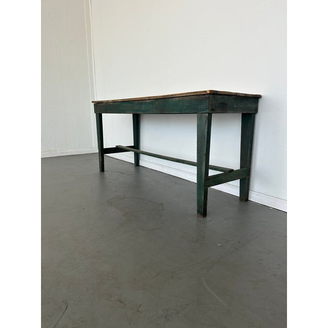 Early 20th Century Antique Farmhouse Work Table For Sale - Image 5 of 9