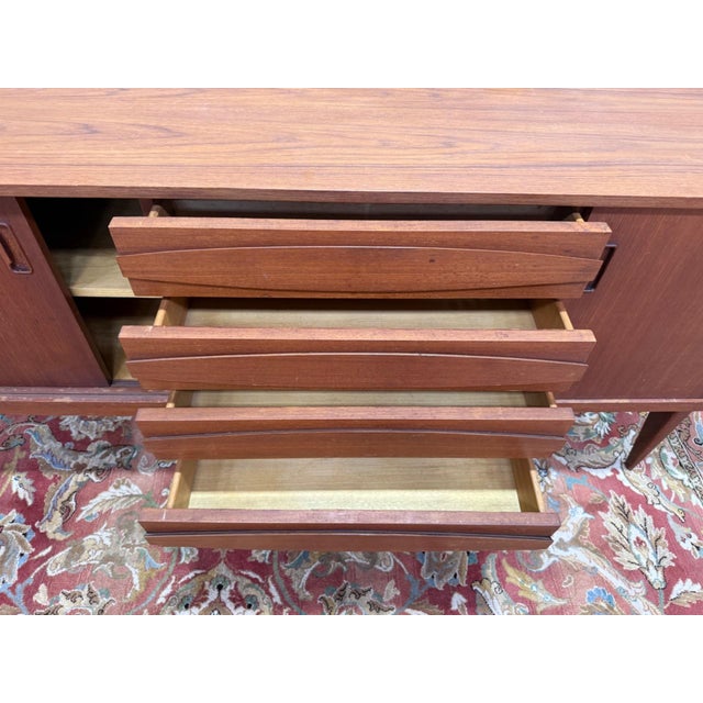 Wood Vintage Scandinavian Sideboard in Teak and Veneer, 1960s For Sale - Image 7 of 10