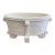 Vintage French Country White Porcelain Rope-Form Cachepot For Sale