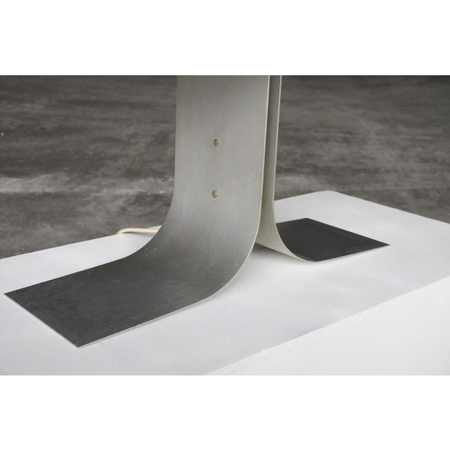 1970s Aluminium Table Lamp by Giuliano Cesari for New Lamp, Italy, 1970s For Sale - Image 5 of 9