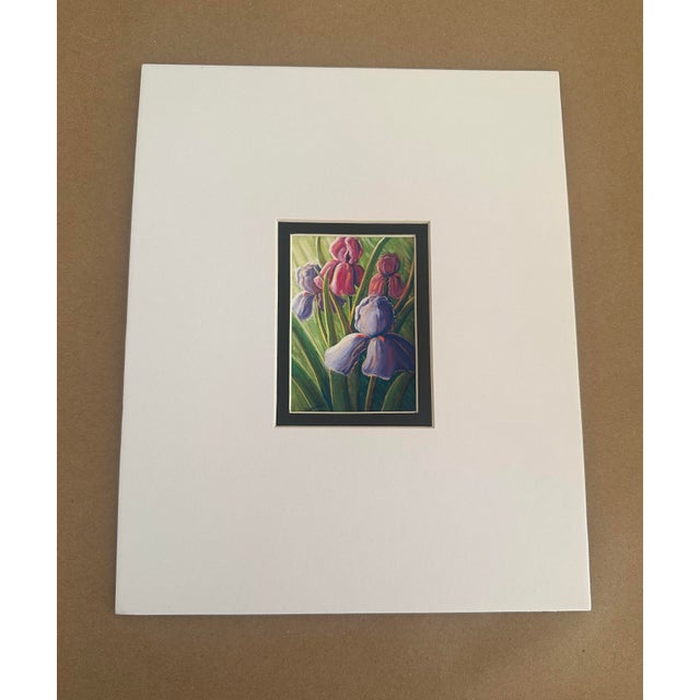 Traditional Garden in a Dream – Original Floral Art Trading Card by Sue L. Hardner, 2008 For Sale - Image 3 of 5