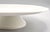 Modern Antique French White Ironstone Cake Stand on Pedestal, Modernist For Sale - Image 3 of 8