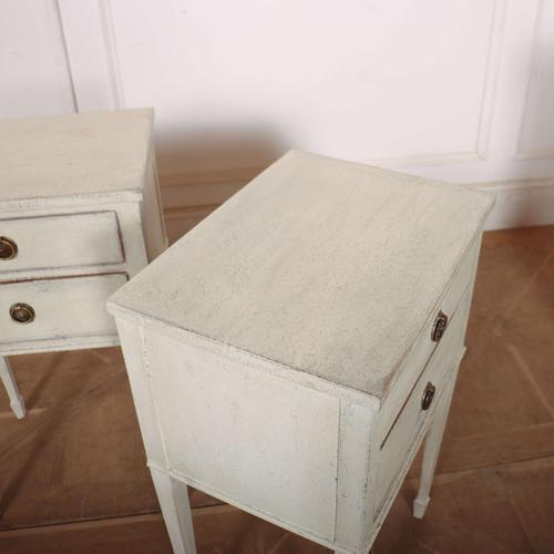 Paint Swedish Bedside Tables, Set of 2 For Sale - Image 7 of 8