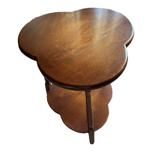 Attributed Heywood-Wakefield Cloverleaf Lamp Table No. 3842g Birch For Sale