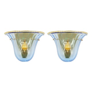 La Murrina Murano Art Glass Wall Lamps, 1990s, Set of 2 For Sale