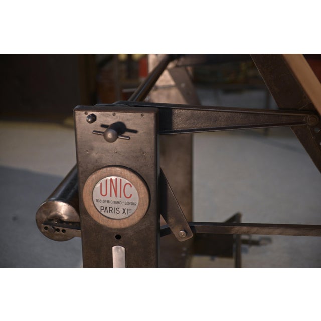 Wood Unic Paris Architect Table by Lucien Sautereau, 1950s For Sale - Image 7 of 16