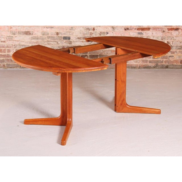 Mid-Century Danish Style Extending Dining Table in Teak, 1970s For Sale - Image 4 of 12