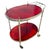Red Goatskin Serving Bar Cart from Aldo Tura, 1960s For Sale - Image 13 of 13