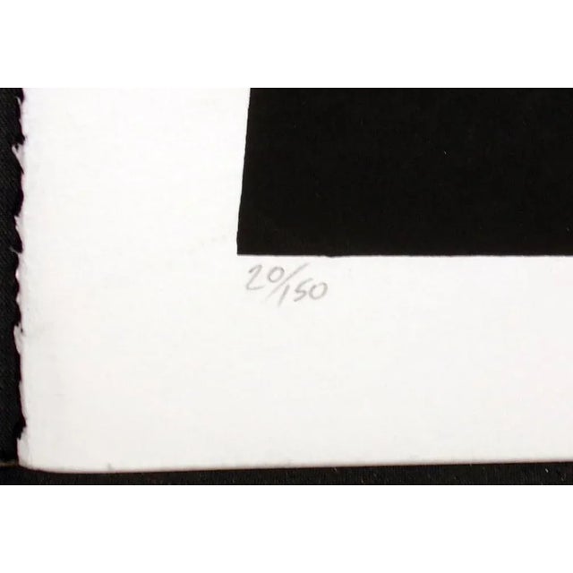 1980s Postmodern Abstract Serigraph/Silkscreen Print by Jim Boutwell For Sale - Image 4 of 4