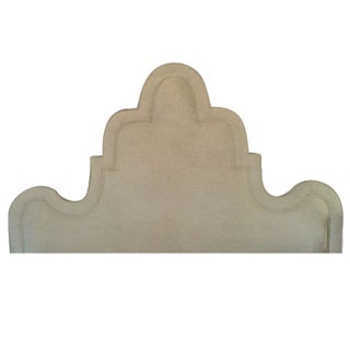 Custom Made Upholstered Bed - King Size For Sale