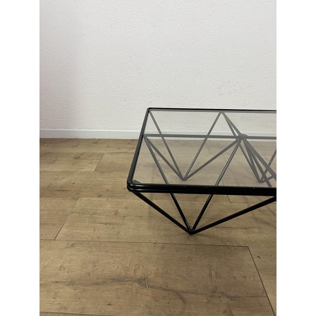 Paolo Piva Alanda Square Iron and Glass Coffee Table by Paolo Piva for B&B Italia, 1970s For Sale - Image 4 of 9
