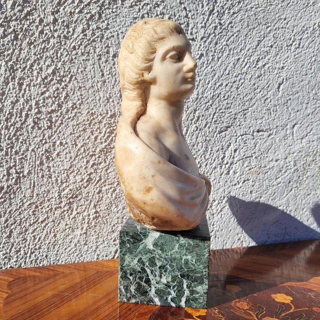 Figurative Bust, 1600s, Marble For Sale - Image 16 of 18