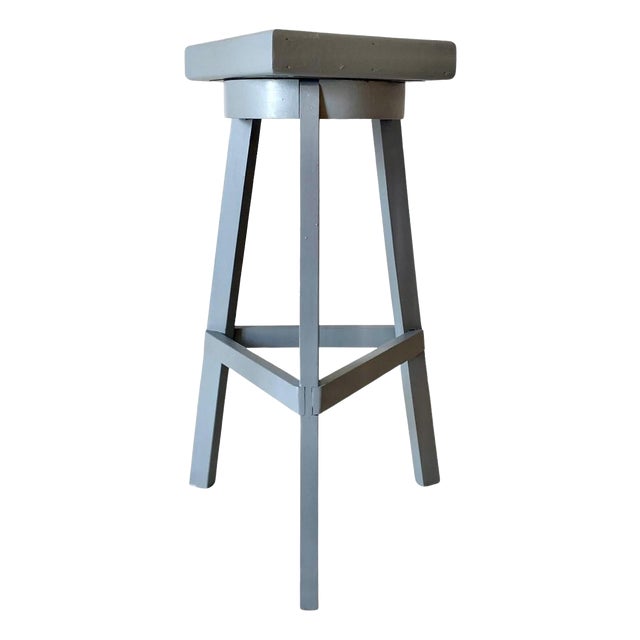 Large Vintage Wood Pedestal, Italy, 1950s For Sale