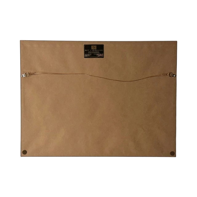 Yellow Vintage University of Pennsylvania Freshman Crew Rowing Framed Poster For Sale - Image 8 of 9