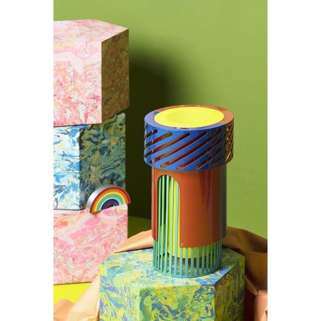 Contemporary Raw & Rainbow Rainwow Sculpture in Powder-Coated Aluminum by Altreforme For Sale - Image 3 of 8