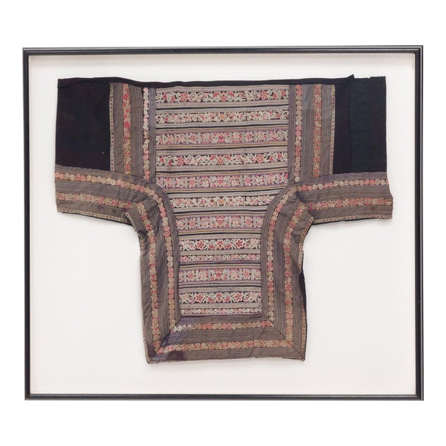 Chinese Embroidered Miao Baby Carrier, C. 1900 For Sale