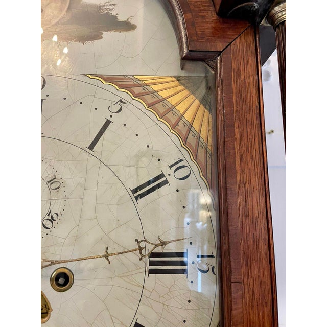 Wood Antique George III Oak Longcase Clock by Walker of Nantwich, 1800 For Sale - Image 7 of 18