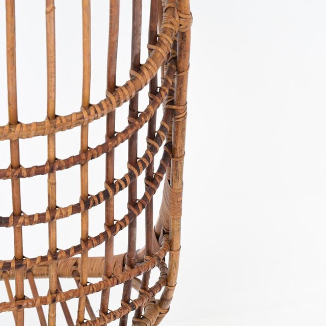 Pendant Egg Chair in Rattan For Sale - Image 17 of 18