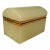 Vintage Murano Style Yellow Opaline Jewelry Casket For Sale