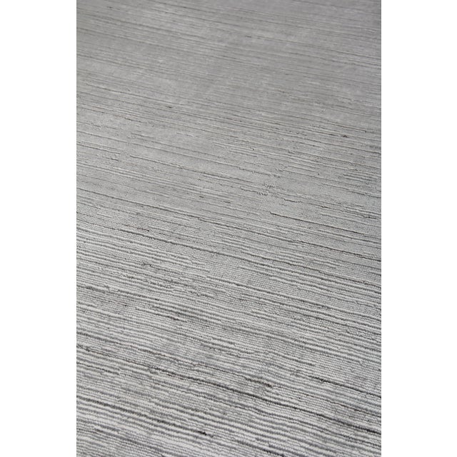 Banbury Handloom Wool Viscose Aqua Rug - 9'x12' For Sale In Los Angeles - Image 6 of 8