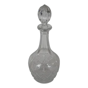 Vintage Gorham King Edward Cut Crystal Wine Decanter & Stopper