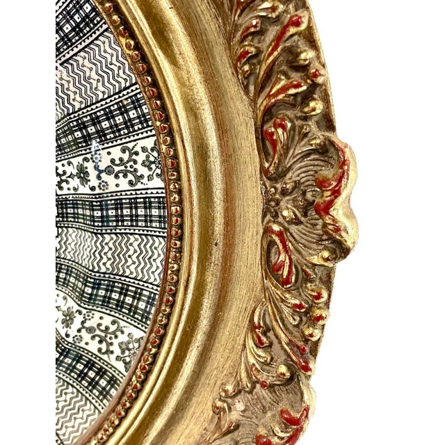 Late 19th Century Vintage Framed Transferware Bird & Floral Plate For Sale - Image 5 of 6