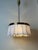 An exceptionally rare and beautifully crafted austrian pendant lamp of museum-quality craftsmanship, executed in solid...