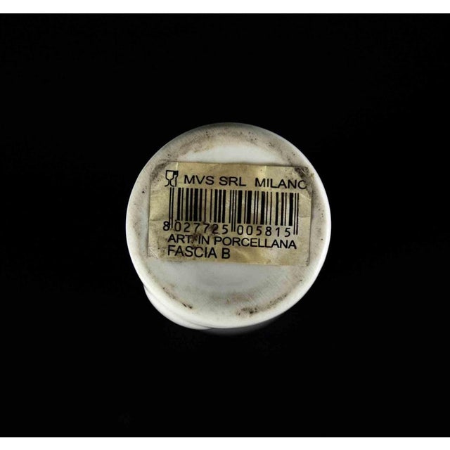Contemporary Vintage Minimalist One Flower Porcelain Vase, Italy, 1970s For Sale - Image 3 of 5