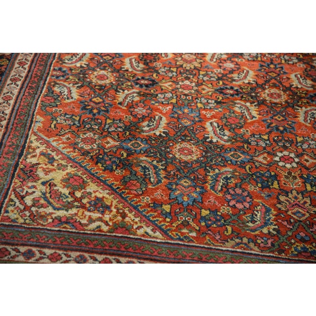 Brick Red Vintage Mahal Carpet - 7'10 "X 10'7" For Sale - Image 8 of 8