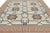 2010s Rug & Kilim’s Square Dhurrie Rug in Cream With Rust and Blue Medallions For Sale - Image 5 of 7