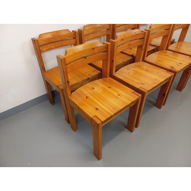 1970s Vintage Scandinavian Pine Chairs by Ilmari Tapiovaara for Asko, 1970s, Set of 8 For Sale - Image 5 of 18