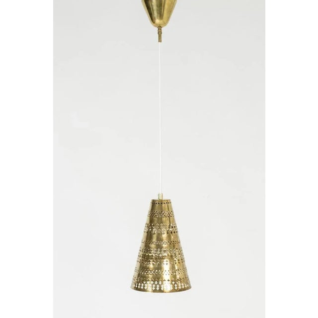 1950s Modern Brass Pendant Light by Hans Bergström, 1950s For Sale - Image 5 of 10