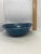 Late 20th Century Contemporary Ceramic Pottery Oblong Blue Black Bowl For Sale - Image 11 of 12