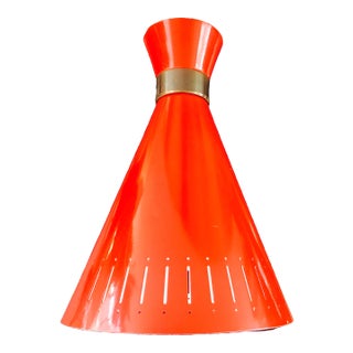 Red Pendants by Svend Aage Holm Sørensen for Holm Sørensen & Co, 1960s, Set of 2 For Sale