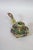 19th-Century French Champlevé Enamel Gilt Brass Candleholder With Green Onyx Inset For Sale - Image 4 of 8