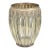 Vintage Neoclassical Ribbed Glass Vase With Silver-Gilt Acanthus Mounts For Sale