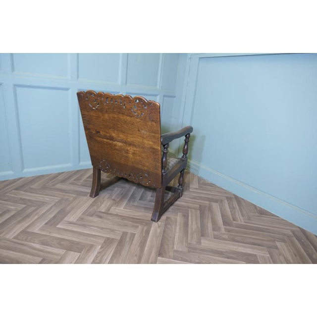 1930s Art Deco Oak Monks Bench, 1930s For Sale - Image 5 of 8