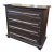 Gabby Home "Hazel" Postmodern Waxed Ebony 4-Drawer Chest For Sale