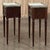 Oxblood Red Pair Antique French Directoire Neoclassical End Tables With Carrara Marble For Sale - Image 8 of 14