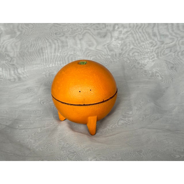 Art Deco Glass Orange Fruit Shaped Perfume Box For Sale - Image 4 of 11