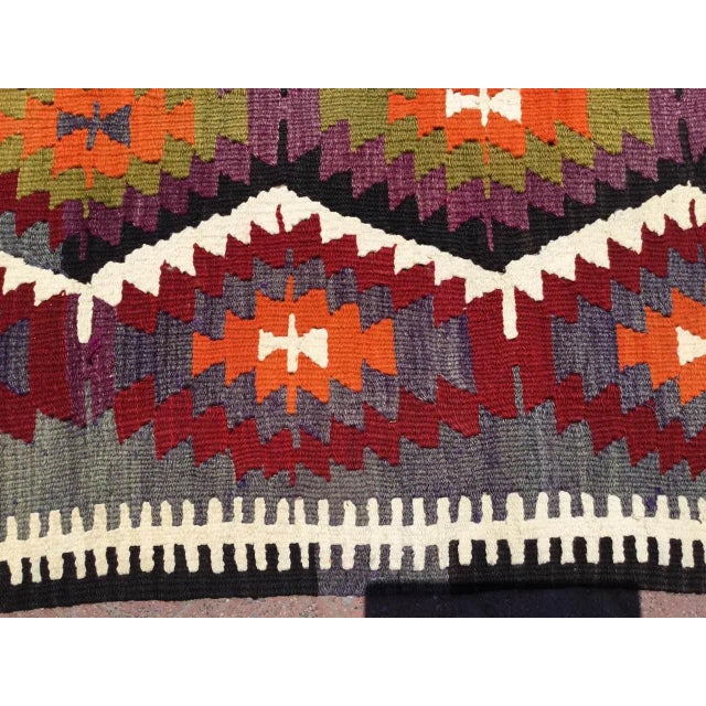Small Tribal Kilim - 36" X 48.5" For Sale In Raleigh - Image 6 of 9