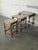 Brown Ak Odense Oak Nesting Tables Set of 3 With Ceramic Tile Tops Danish Mid-Century Modern 1965 For Sale - Image 8 of 11