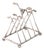 Antique 20th Century Sterling Silver Letter Toast Rack with Crossed Golf Clubs, 1890s For Sale