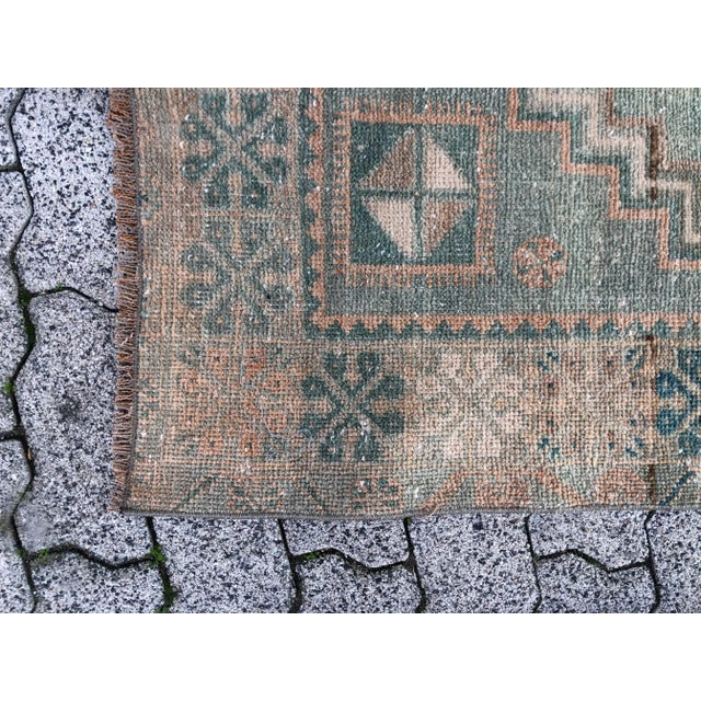 1960s Small Handknotted Bohemian Area For Sale - Image 10 of 11