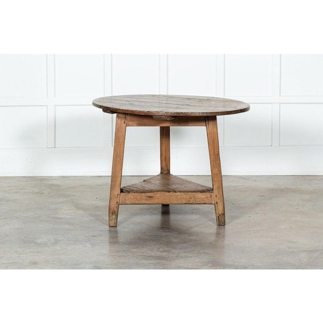 Large Antique English Cricket Table, 1780 For Sale - Image 9 of 13